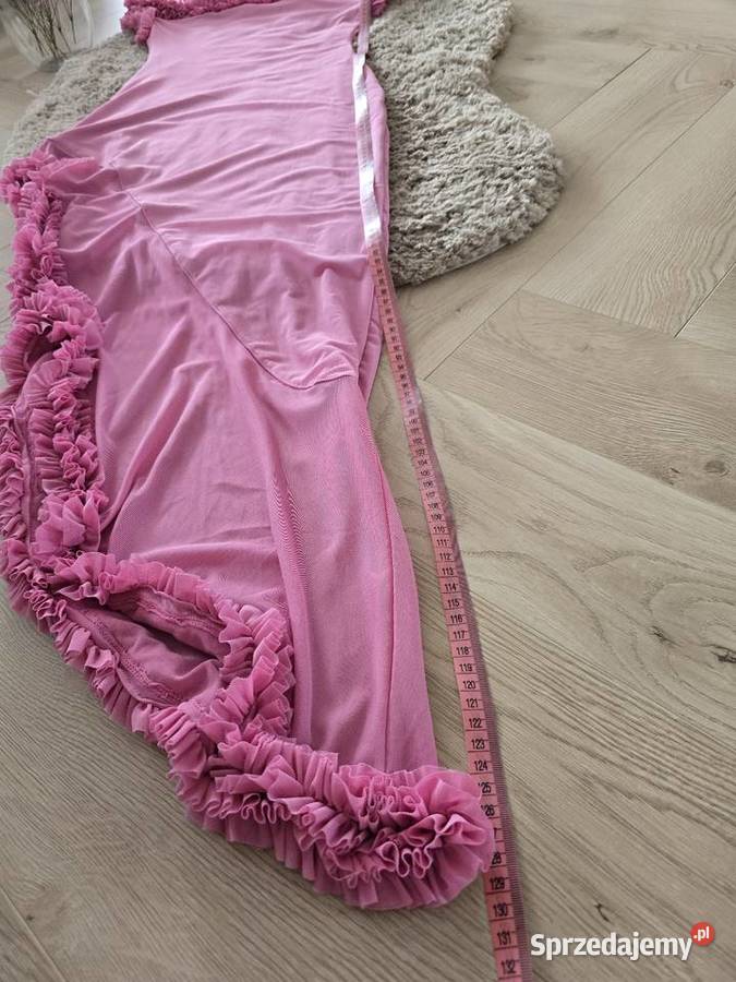 Sukienka z Siateczki koktajlowa fioletowy Rybnik