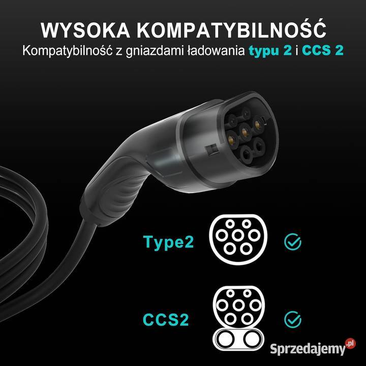 BENY Kabel do ładowania samochodów Typ 2 72kW małopolskie Jadowniki sprzedam