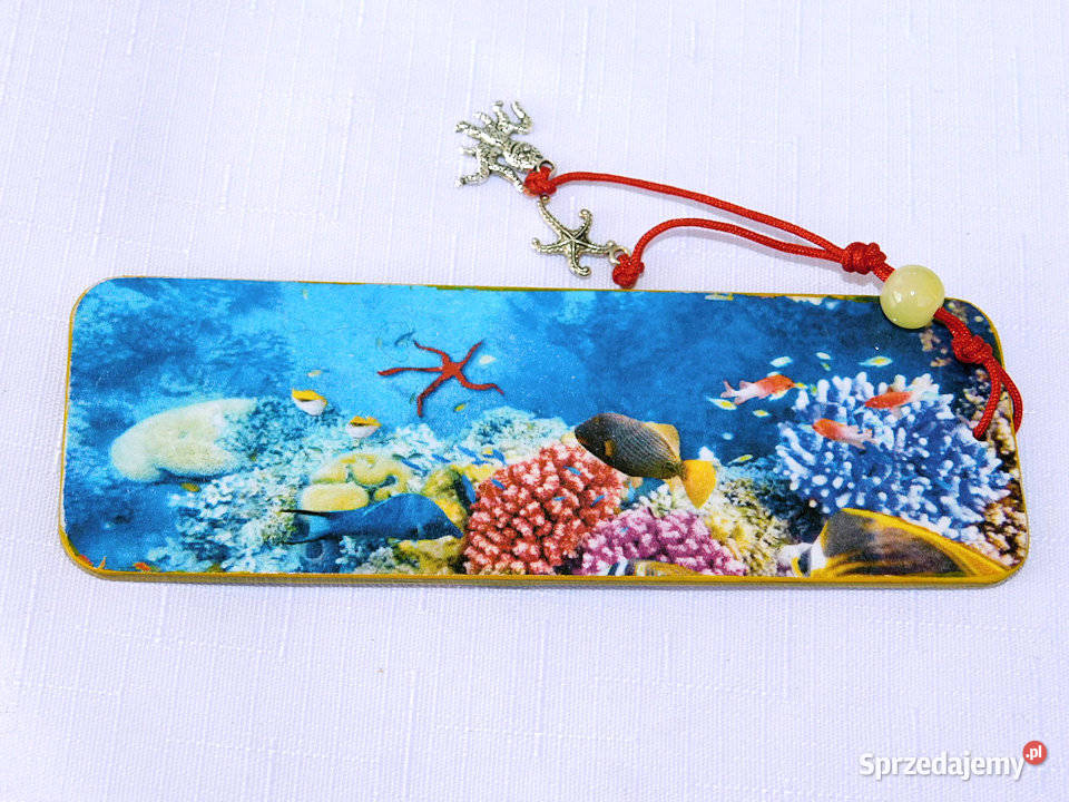 Dwustronna zakładka do książki rafa koralowa Dębogórze