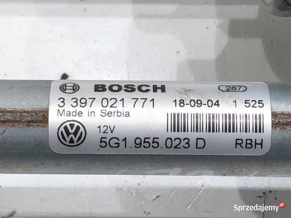 MECHANIZM WYCIERACZEK PRZÓD VW GOLF VII osobowe Mechanizmy wycieraczek