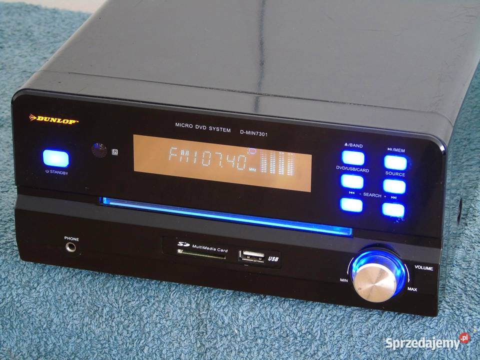 Amplituner Dunlop USB mp3 CD DVD DOSTAWA