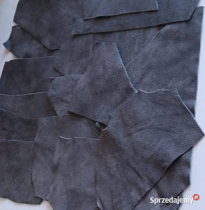 Skóra 438 g Naturalna Włoska Szary Postarzana Gdańsk sprzedam