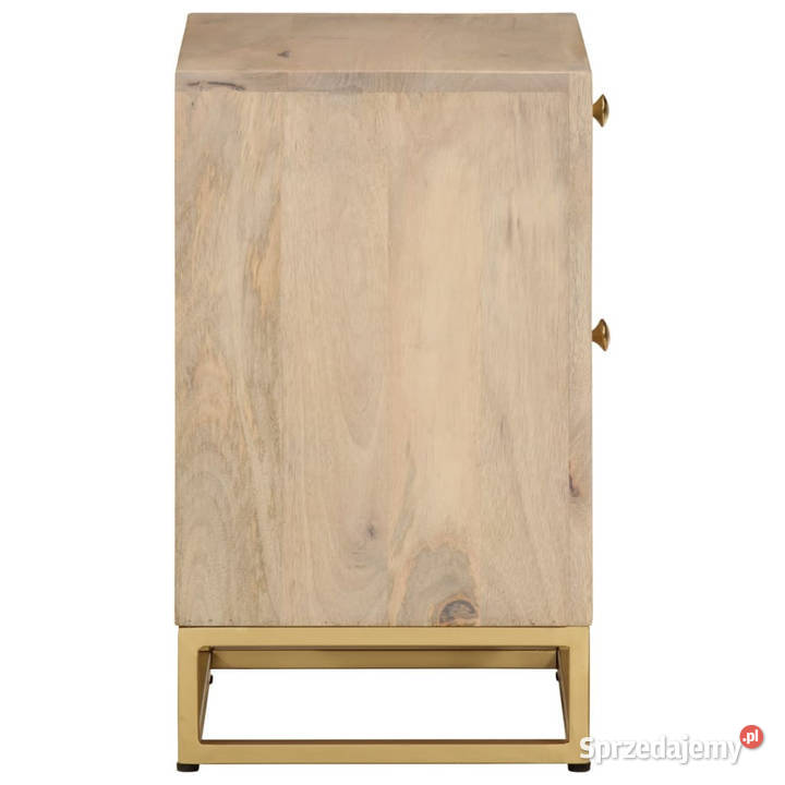 Szafka nocna 40x30x50 lite drewno mango i żelazo Warszawa