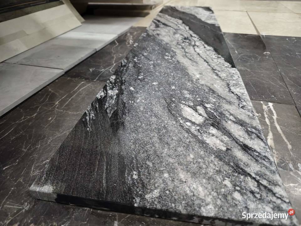 Stopień granitowy Black Forest płomieniowany pomorskie Gdynia