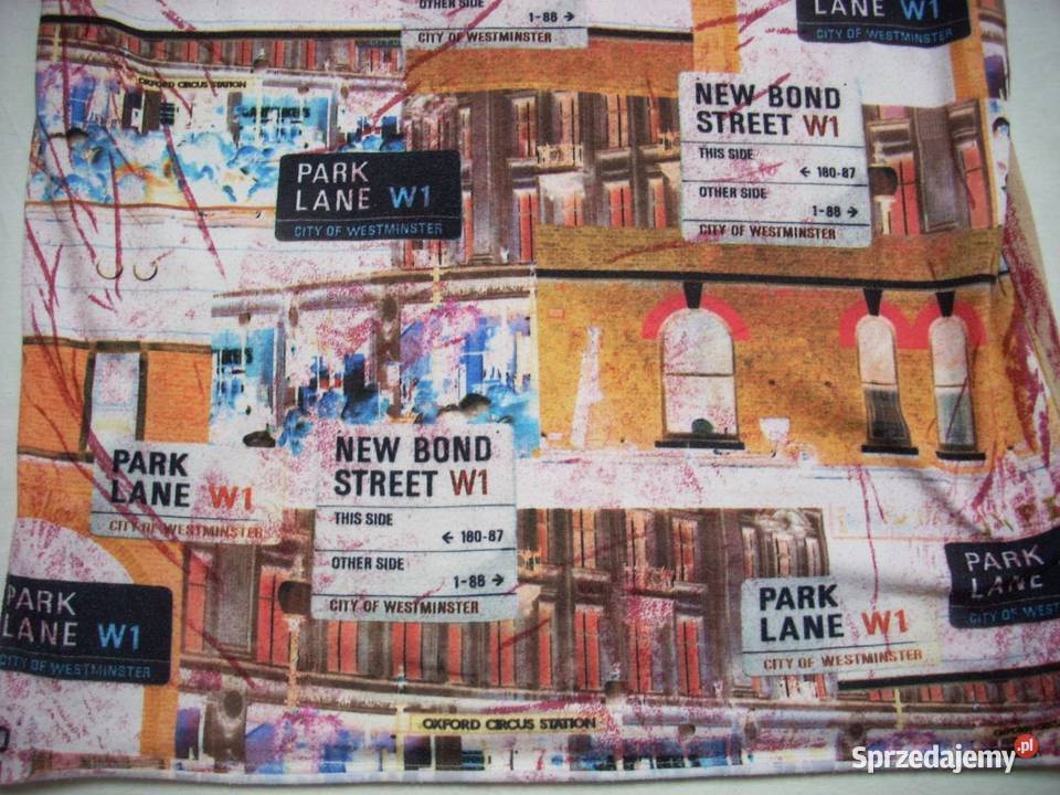 wŁOSKA Bluzka z Nadrukiem Miasto 40 Nowy Sącz