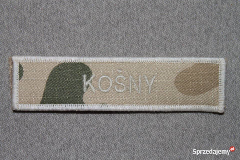 Naszywka z nazwiskiem WP pustynna Militaria mazowieckie Warszawa