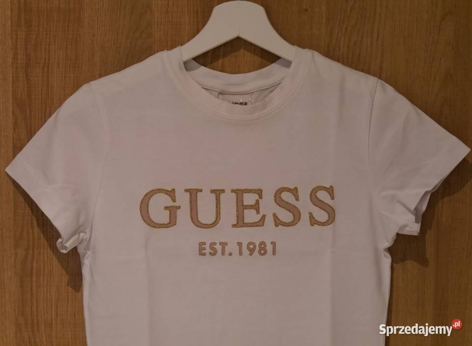 Guess śliczna bluzeczka metaliczna nitka 34 XS Bluzki i koszule Wrocław