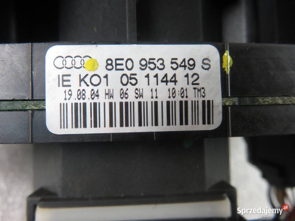 PRZEŁĄCZNIK ZESPOLONY AUDI A4 B7 8E0953549S małopolskie