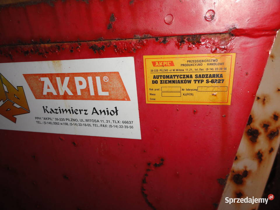 Sadzarka dwurzędowa do ziemniaków Akpil łódzkie Wola Wiązowa