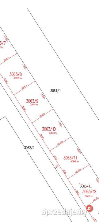 Działki budowlane 25.3m
