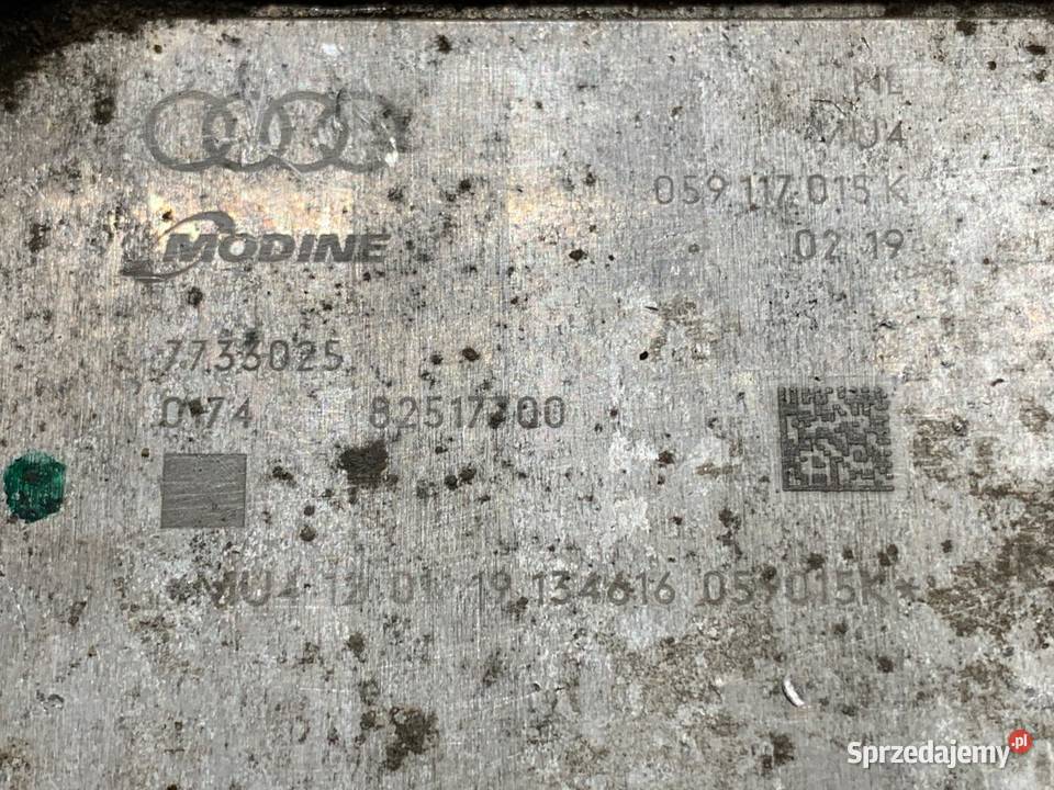 CHŁODNICA OLEJU AUDI Q8 059117015K 30 286 osobowe