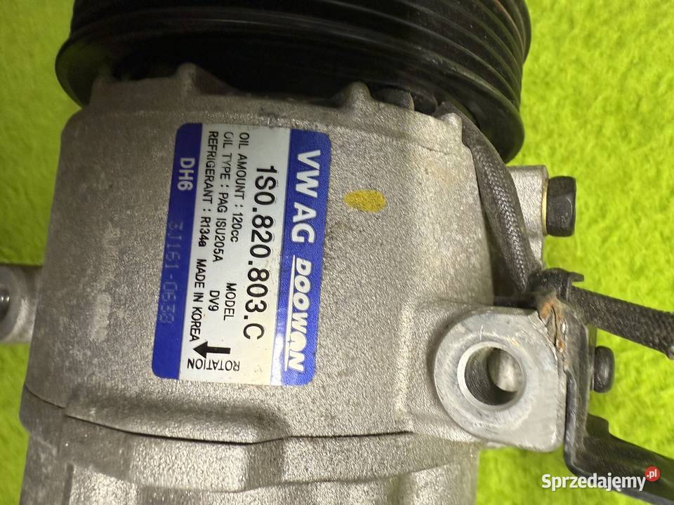 Vw seat skoda up mii citigo kompresor sprężarka śląskie Koszęcin