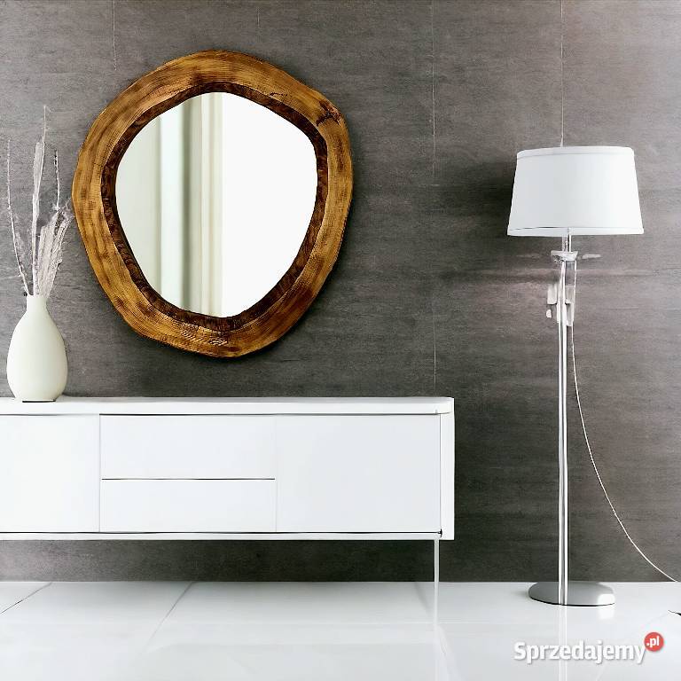 lustra okrągłe drewniane plaster pnia nowoczesna Rzeszów sprzedam