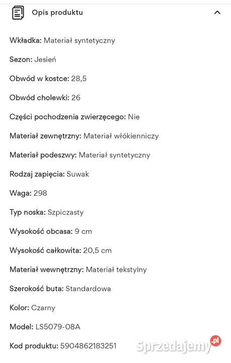 Botki Jenny Fair Bolesławiec