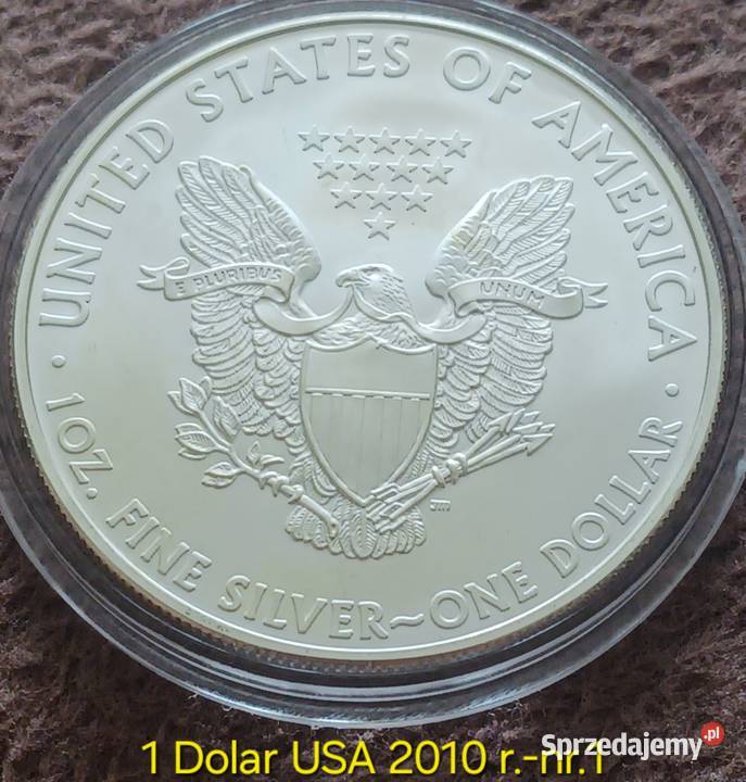 1 Dolar USA 2010 r OZ Srebra 9999 mennicze 1 Konin