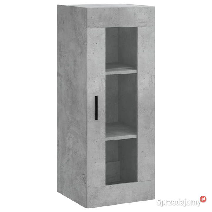 Wysoka szafka szarość betonu 345x34x180 Warszawa