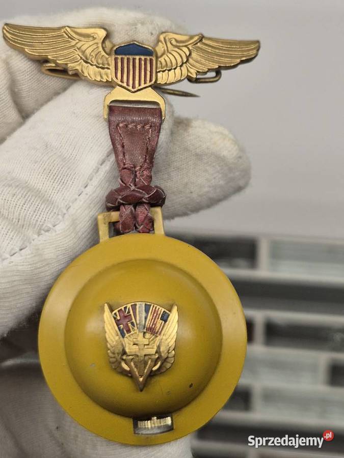 Unikat Zegarek broszka Virela aliancki vintage śląskie Chorzów