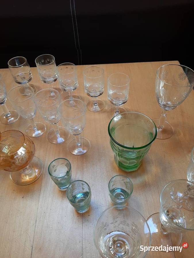 kieliszki różne Ceramika i szkło śląskie