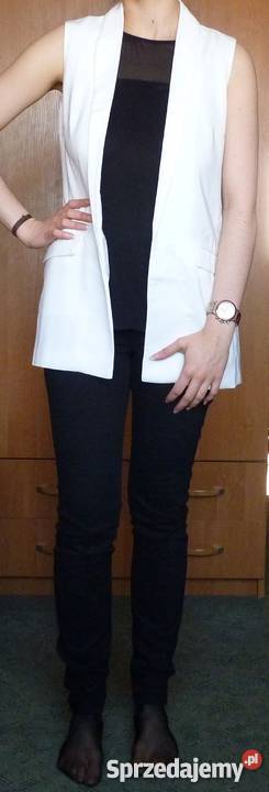 Elegancka biała blogerska kamizelka 36 Reserved