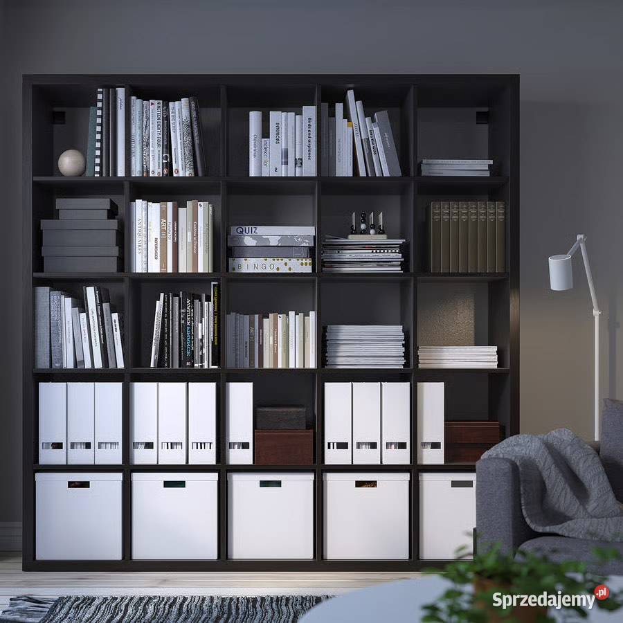 Regał IKEA KALLAX 182x182 5 drzwiczek czarnybrąz Góra Bałdrzychowska-Kolonia