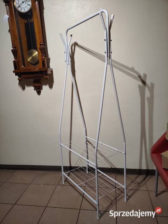 Wieszak stojak biały Relaxdays metalowy sprzedam