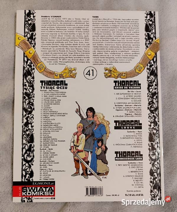 Thorgal Tysiąc Oczu T41 Yann Vignaux Komiks Rybnik