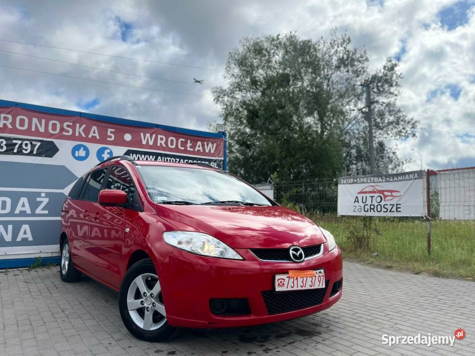 Mazda 5 20 Diesel 2006 7 osobowa Alufelgi nieuszkodzony Wrocław sprzedam