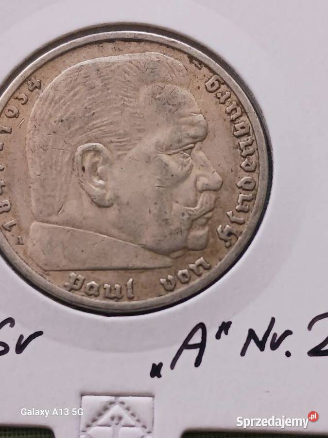 5 Marek Niemcy 1936 rPaul von Hindenburg men A 2 wielkopolskie Konin