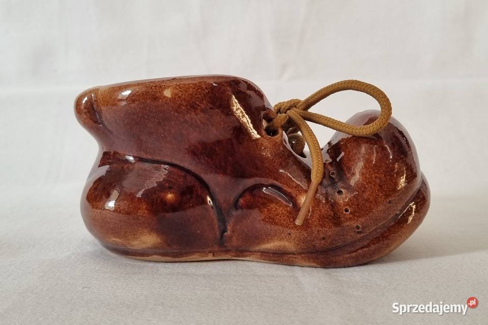 Ceramiczny but vintage ozdoba PRL sprzedam