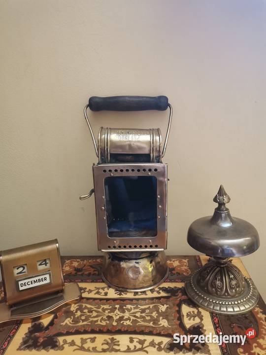 Stara lampa kolejowa Art Deco Lampy stołowe i nocne Kraków