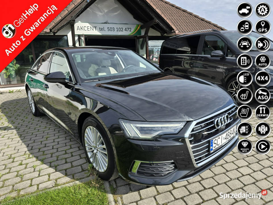 Audi A6 Quattro automat 100 oryginał serwis Aso elektrochrom. lusterko wst. śląskie Ustroń sprzedam