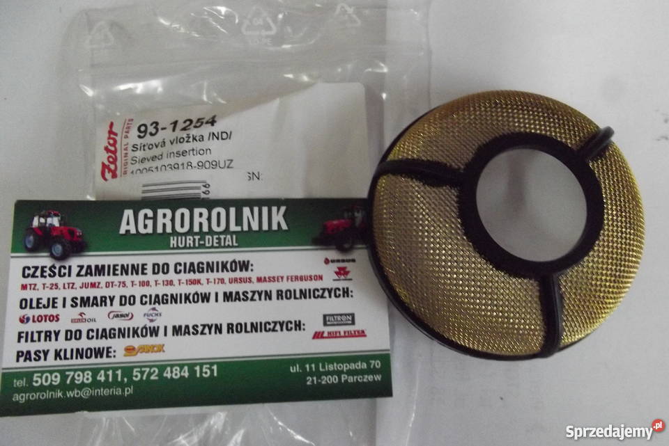 Sitko filtra oleju odśrodkowego do Zetor nieuszkodzony lubelskie Parczew
