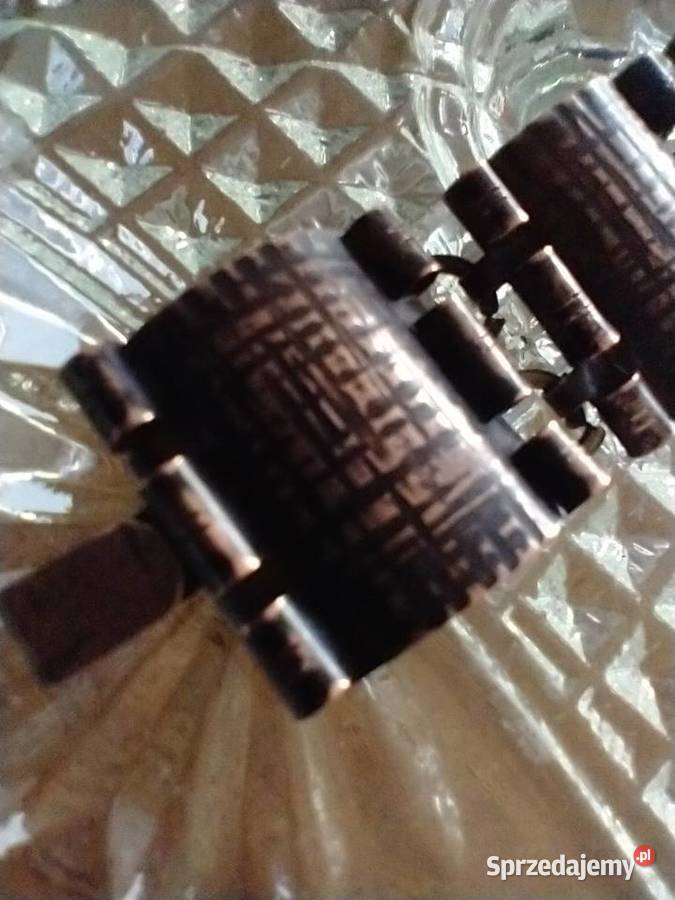 Stara bransoleta miedź metaloplastyka rękodzieło Łódź