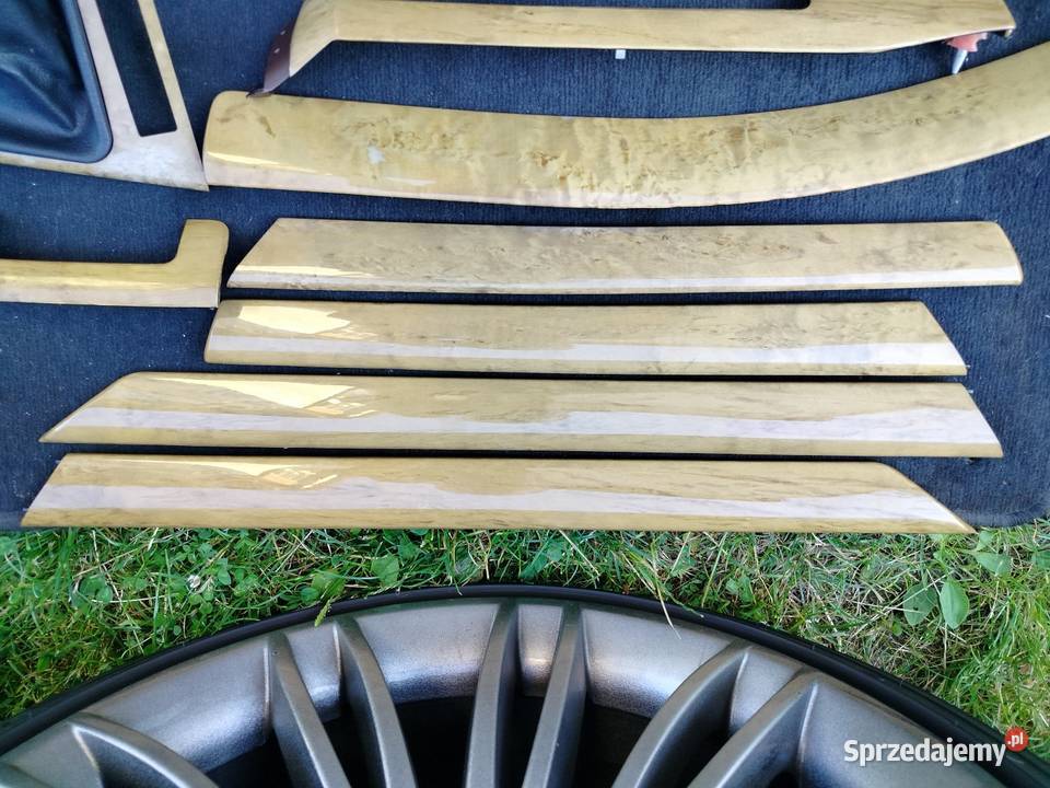 Bmw e46 dekory drewno oryginał komplet Gałki i mieszki Aleksandrów Łódzki
