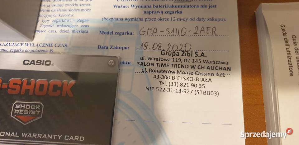 Zegarek Casio GShock GMA S140 Bielsko-Biała sprzedam