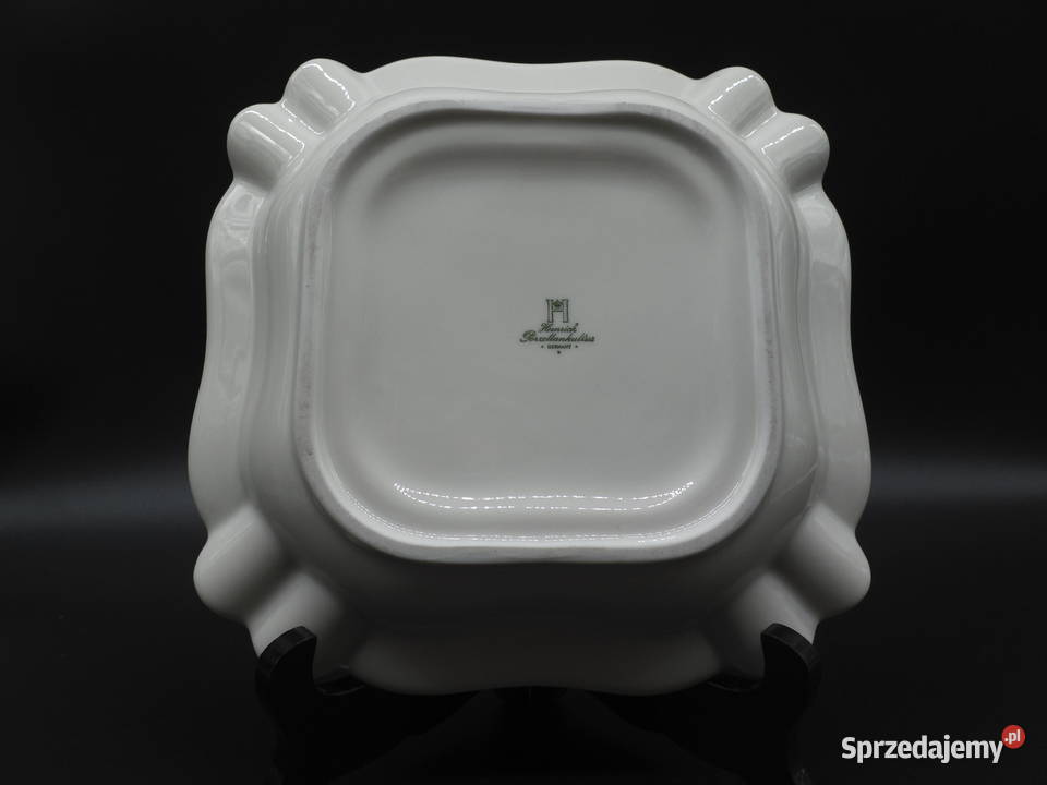 Heinrich Germany AsbachUralt Ashtray Duża Porcelana i szkło Raszków