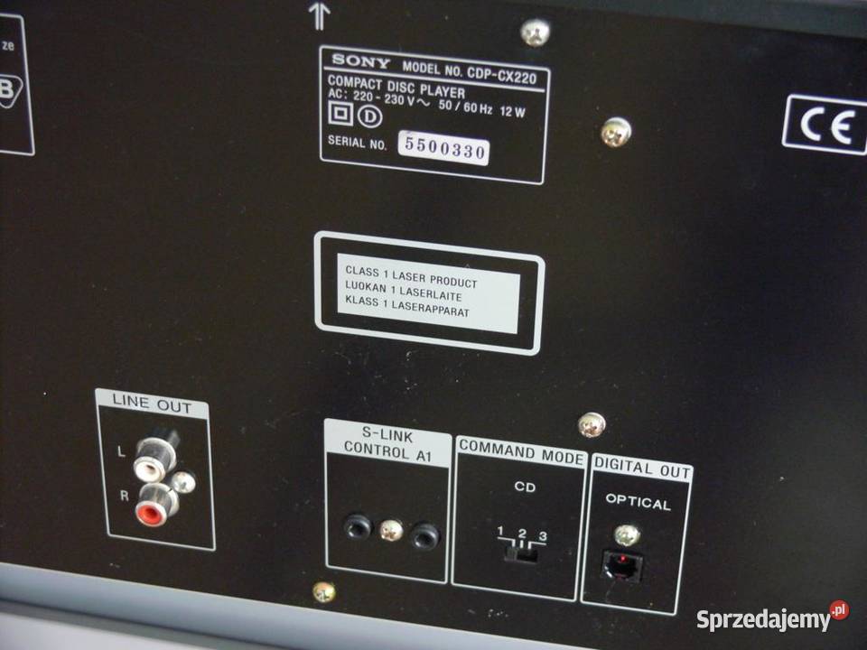 Zmieniarka na 200 CD Sony CDPCX220 TEXT sprawna Jasło