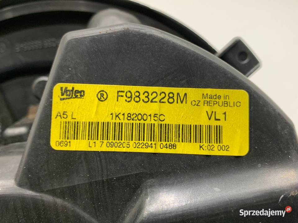 DMUCHAWA NAWIEWU VW GOLF V 1K1820015C WENTYLATOR