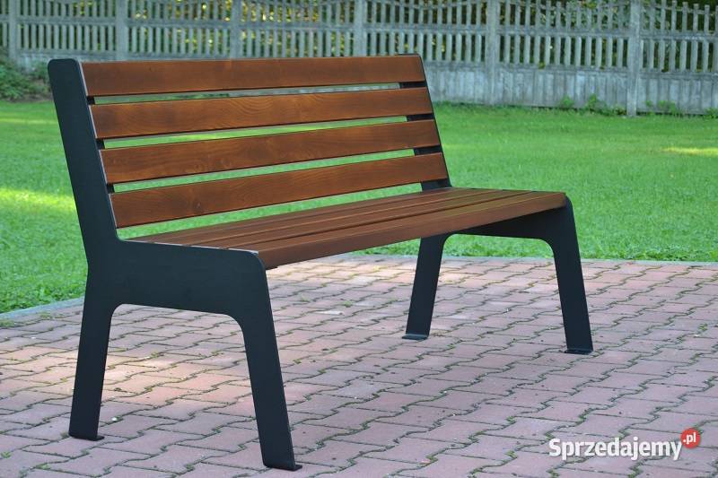 Ławka parkowa z oparciem miejska ogrodowa SONIA