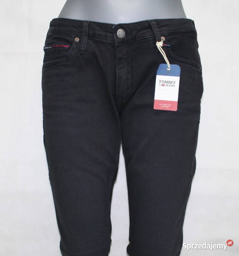 Damskie jeansy Tommy Jeans Sophie czarne rurki śląskie Tarnowskie Góry