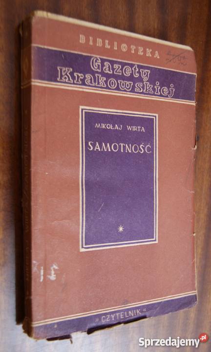 Mikołaj Wirta Samotność 1951 historyczne Parczew