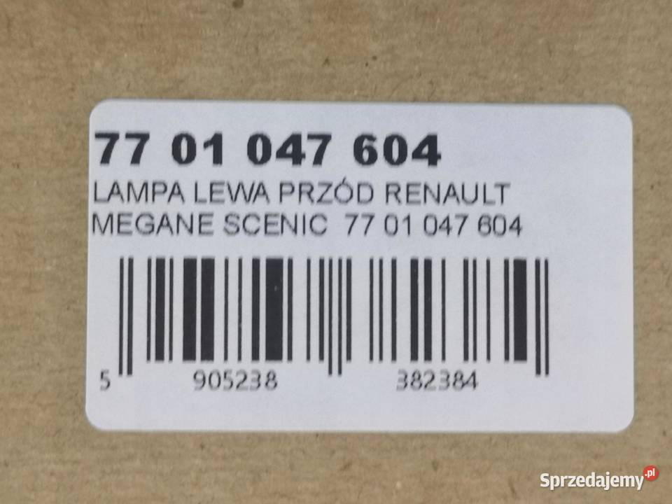 LAMPA LEWY PRZÓD RENAULT SCENIC I 19982003 NOWA