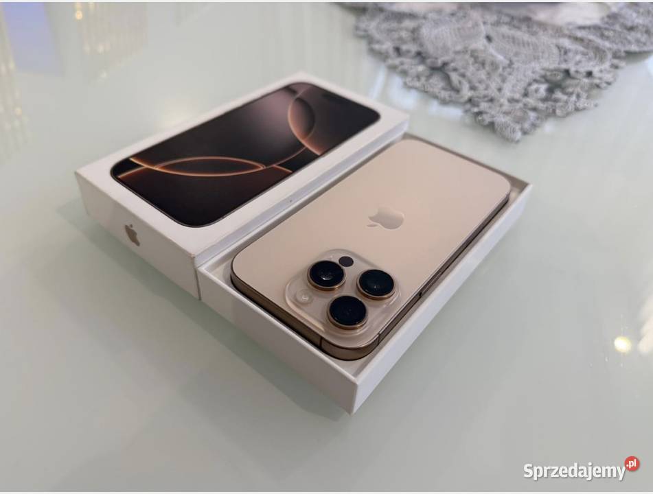 Iphone 16 pro gold 128gb nowy Apple / iPhone Telefony i Akcesoria Zielonka