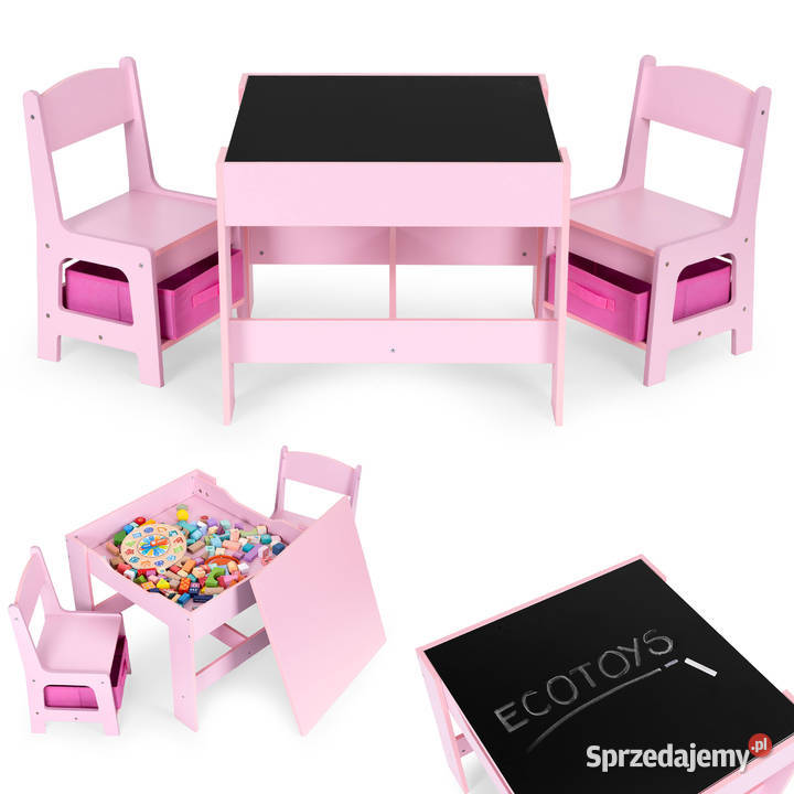 Zestaw mebli dzieci stolik 2 krzesła tablica Smogorzów sprzedam