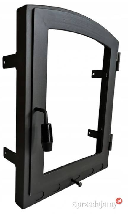 Drzwiczki drzwi kominkowe stalowe PÓŁOKRĄGŁE małopolskie