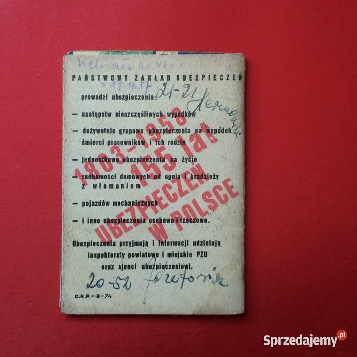 1390 Kalendarzyk PZU Szczecin