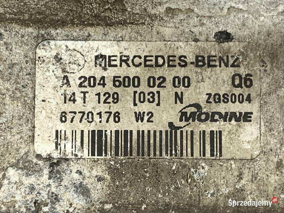 INTERCOOLER MERCEDES W212 A2045000200 21 204 podkarpackie sprzedam
