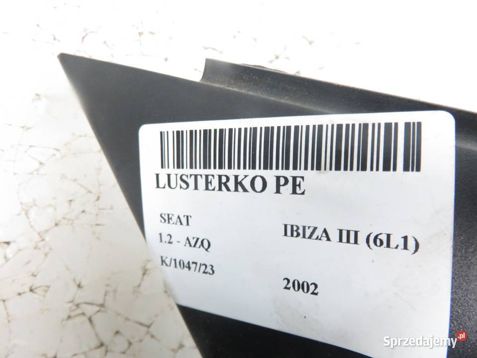 LUSTERKO PRAWE IBIZA III 8 PIN 6L1857502K LS7U Lusterka zewnętrzne sprzedam