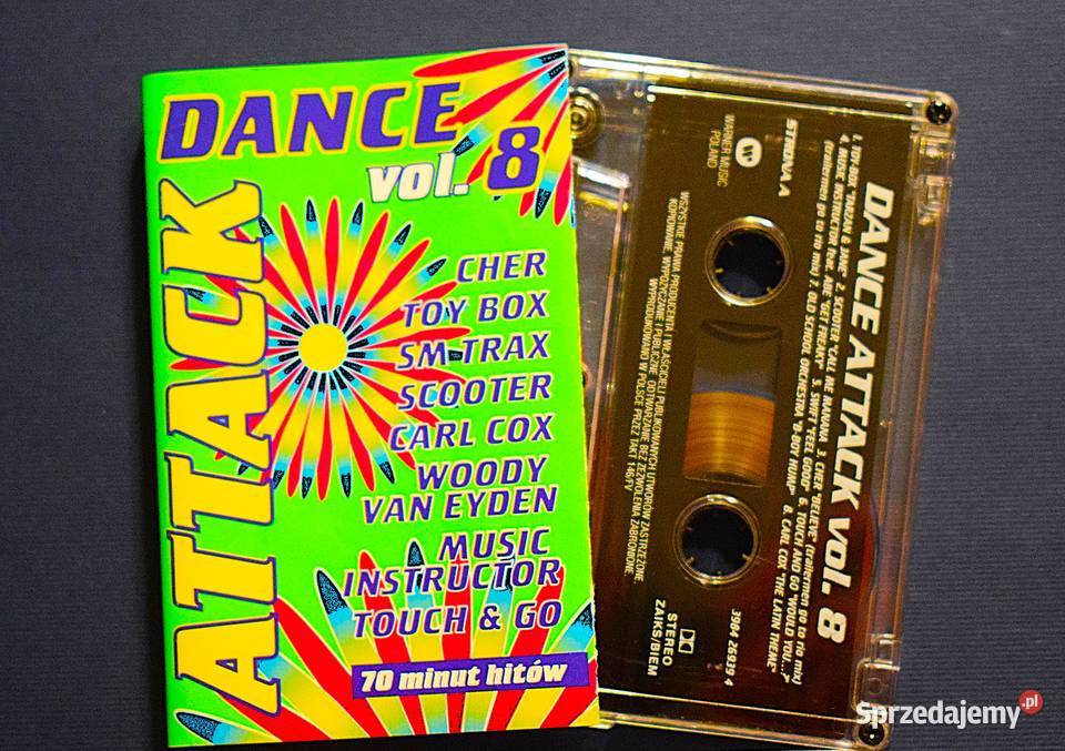 Dance Attack vol 8 składak z roku 1999 stan Płyty i kasety Chełmno