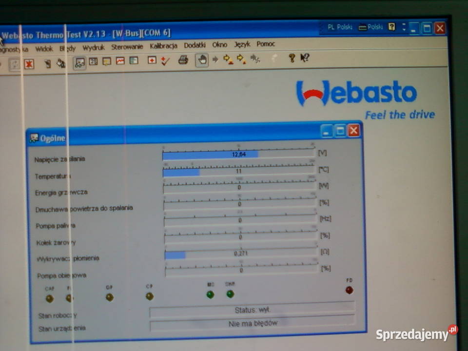 Interfejs diagnostyczny USB 12V do Webasto Radomsko